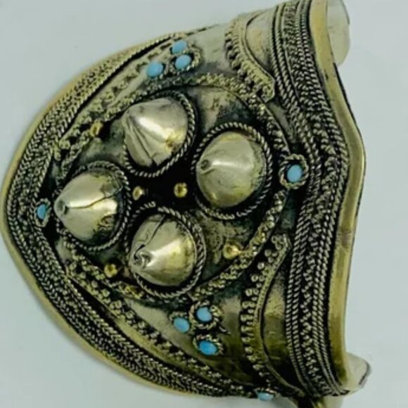 Single Rustic Pure Vintage Gypsy Boho Cuff,Tribal Statement Cuff - Picture 9 of 10